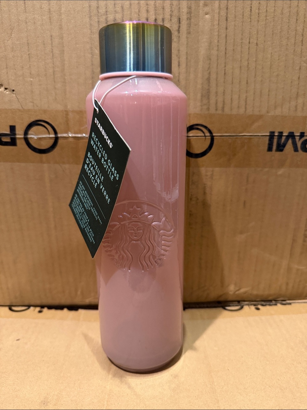 Starbucks Pink Reusable Tumbler with Iridescent Lid